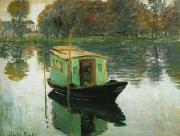 Claude Monet Le Bateau atelier oil painting reproduction